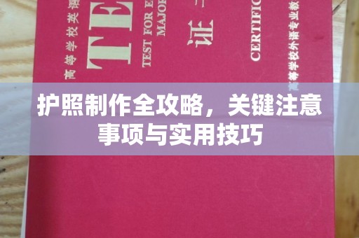 宜城护照制作全攻略，关键注意事项与实用技巧