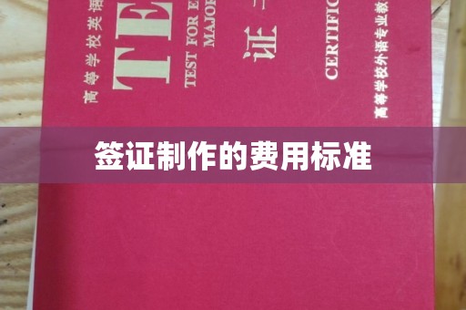 宜城签证制作的费用标准