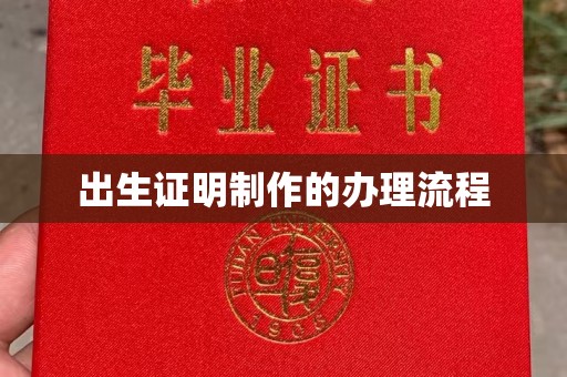 宜城出生证明制作的办理流程