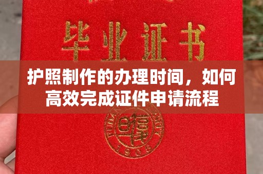 宜城护照制作的办理时间，如何高效完成证件申请流程