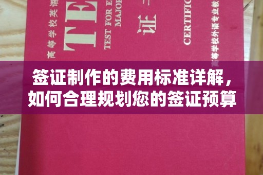 宜城签证制作的费用标准详解，如何合理规划您的签证预算