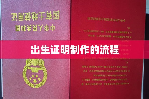 宜城出生证明制作的流程