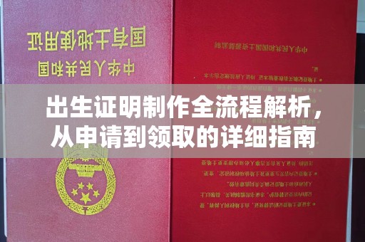 宜城出生证明制作全流程解析，从申请到领取的详细指南