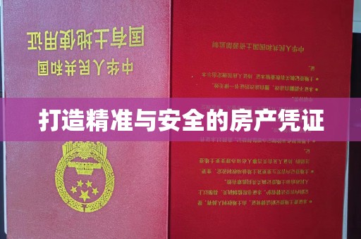 宜城打造精准与安全的房产凭证